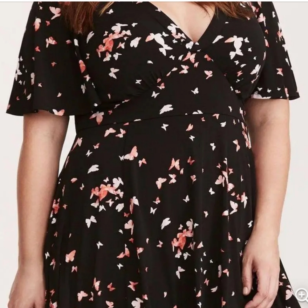 Torrid Butterfly Print Dress